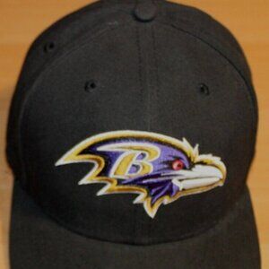 NFL Foodball Baltimore Ravens Baseball Stretch Hat Cap 7 1/8 New Era 59Thirty